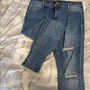 Misguided jeans distressed